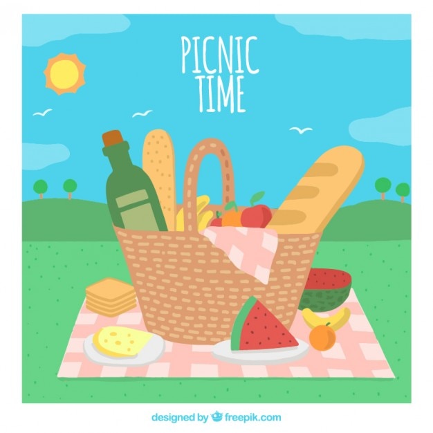 Picnic time background