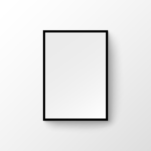 Premium Vector | Picture frame wall image. blank wood painting modern ...