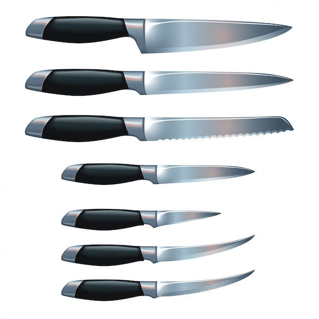 Picture of knives | Premium Vector