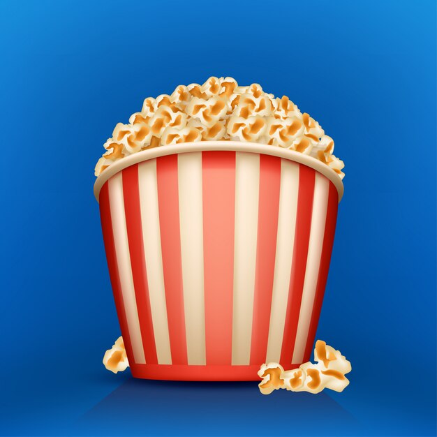 Premium Vector | Picture of popcorn