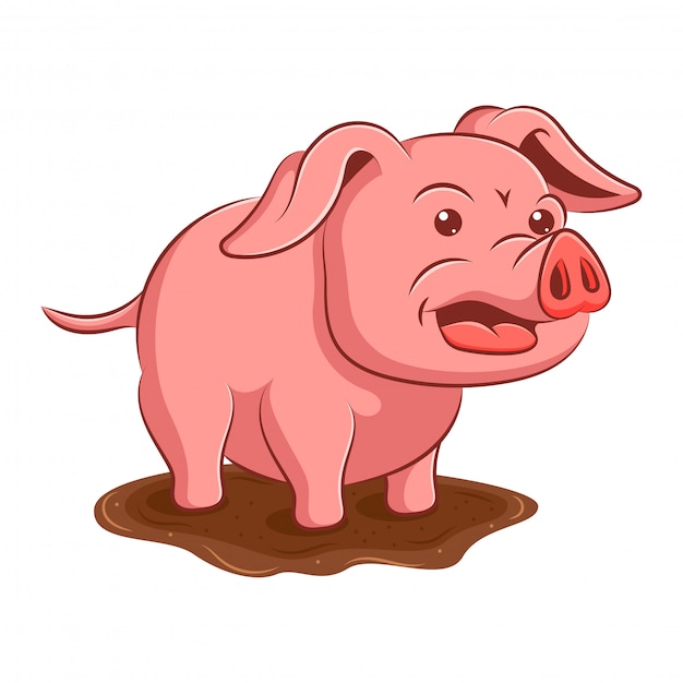 Featured image of post Cartoon Pig In Mud