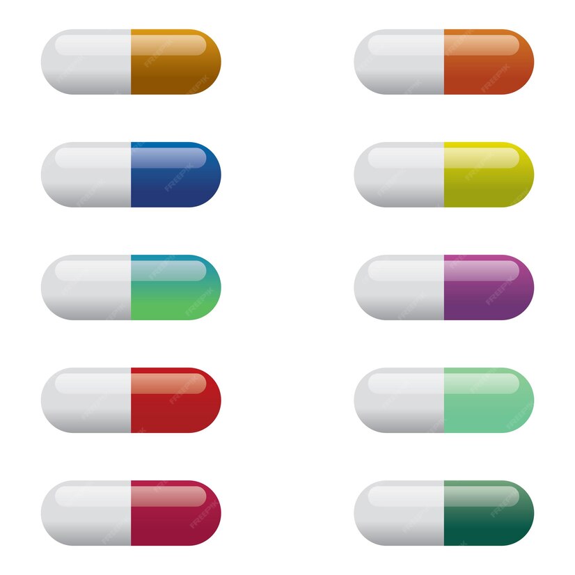 Premium Vector | Pills illustration