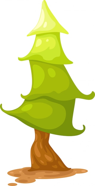 Pine tree vector illustration | Premium Vector