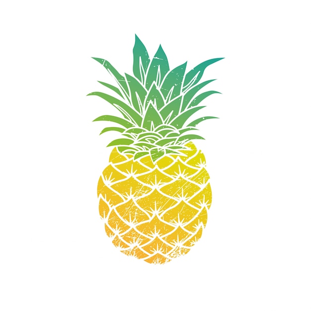 Pineapple modern illustration | Premium Vector