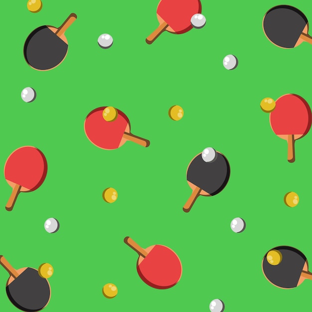 Premium Vector | Ping pong sport pattern background vector illustration