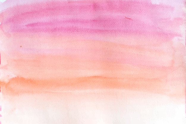 ピンクとオレンジのグラデーションぼかし水彩背景 プレミアムベクター