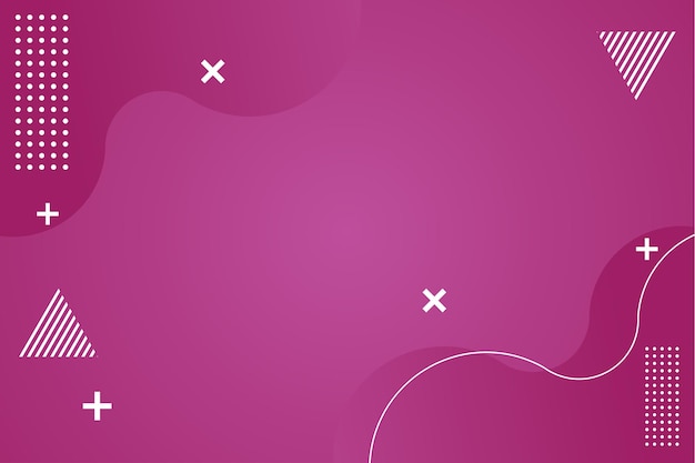 Premium Vector | Pink background banner with shapes