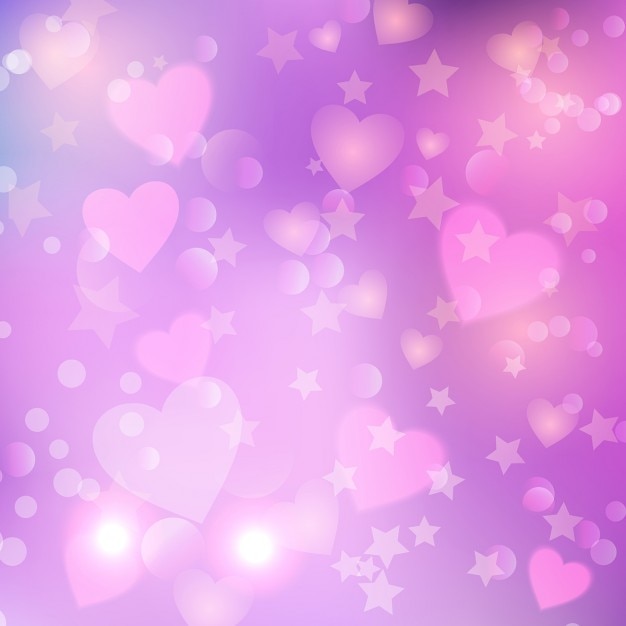 Free Vector | Pink background with hearts