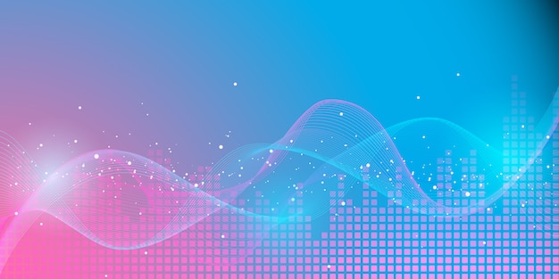 pink and blue retro