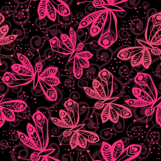 Pink butterflies
