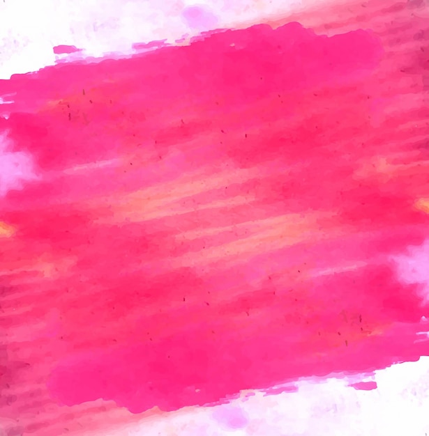 Pink decorative watercolor background | Free Vector