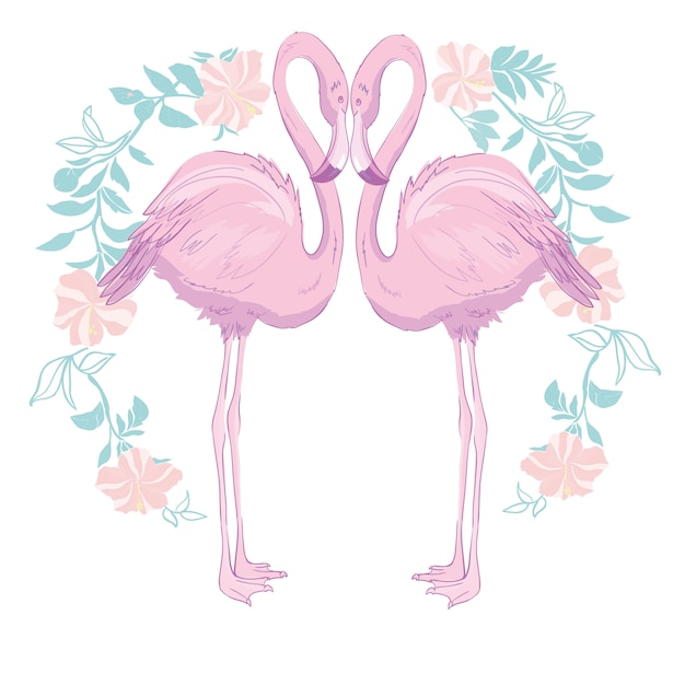 Premium Vector Pink Flamingo Vector Illustration 1483
