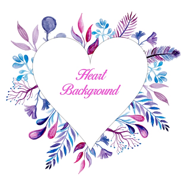 Download Premium Vector | Pink floral heart frame background