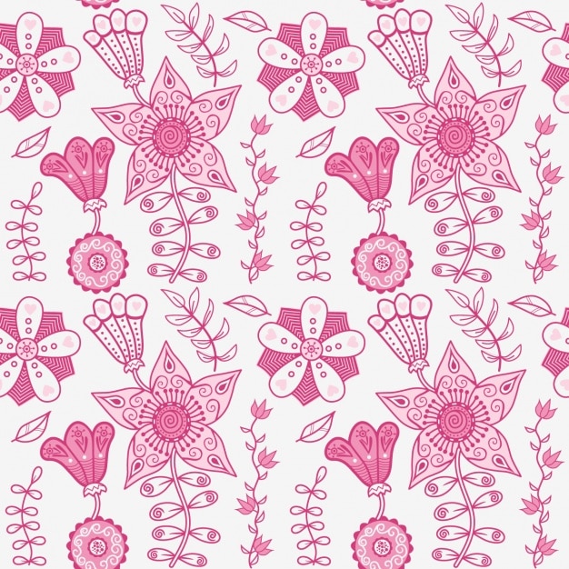 Pink floral pattern design