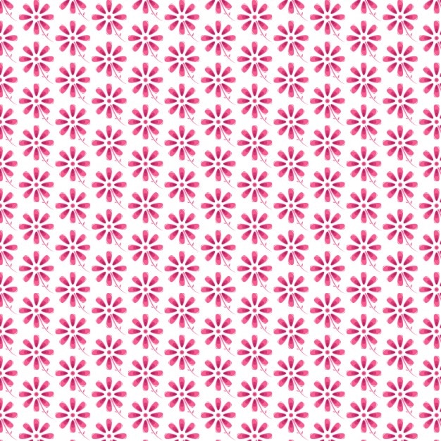 Pink flowers pattern design