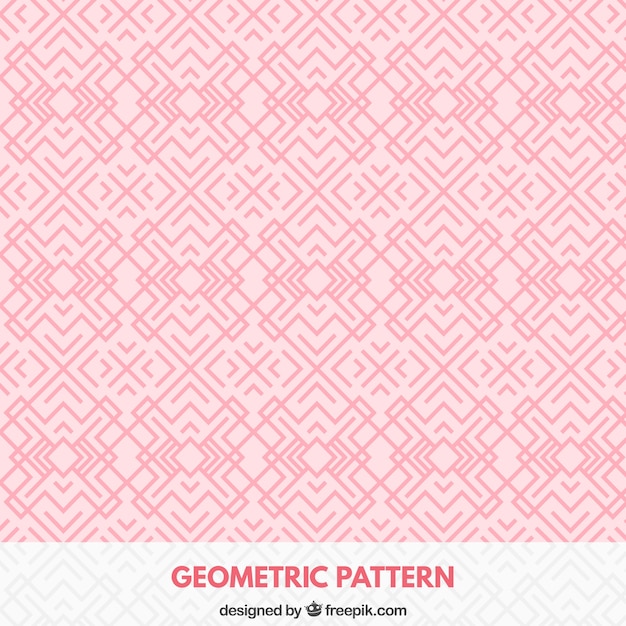 Premium Vector Pink Geometric Pattern