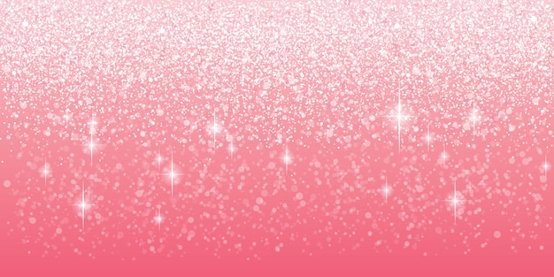 ピンクのキラキラ背景 プレミアムベクター