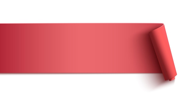 ピンクの水平バナー 白い背景で隔離のヘッダー ポスター 背景またはパンフレットのテンプレート プレミアムベクター