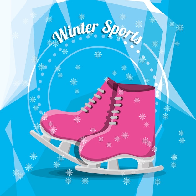 pink ice skating boots