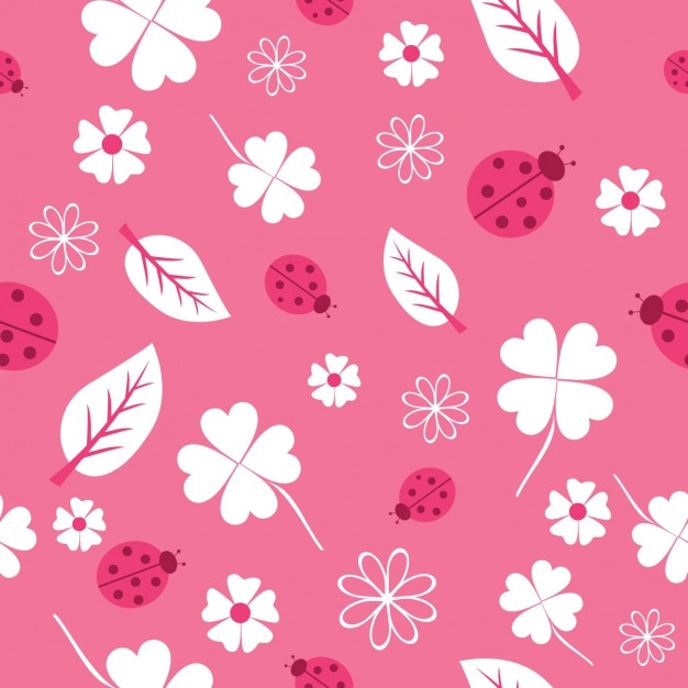 Pink nature pattern design