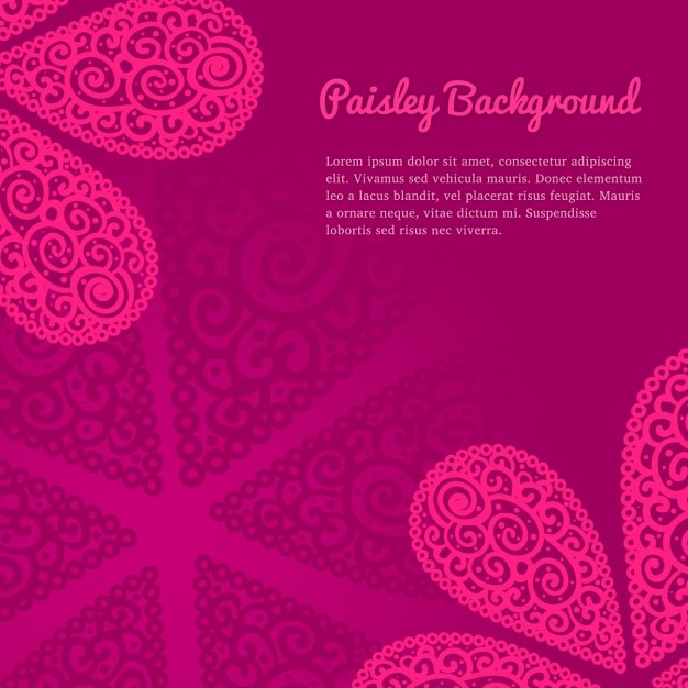 Pink paisley background