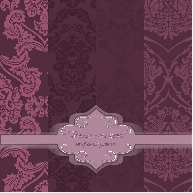 Pink pattern background collection