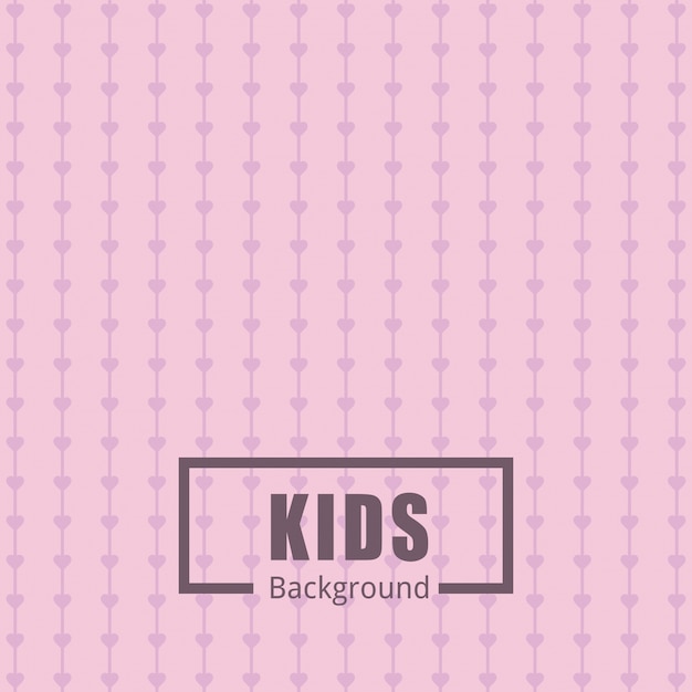 Free Vector | Pink pattern background for kids