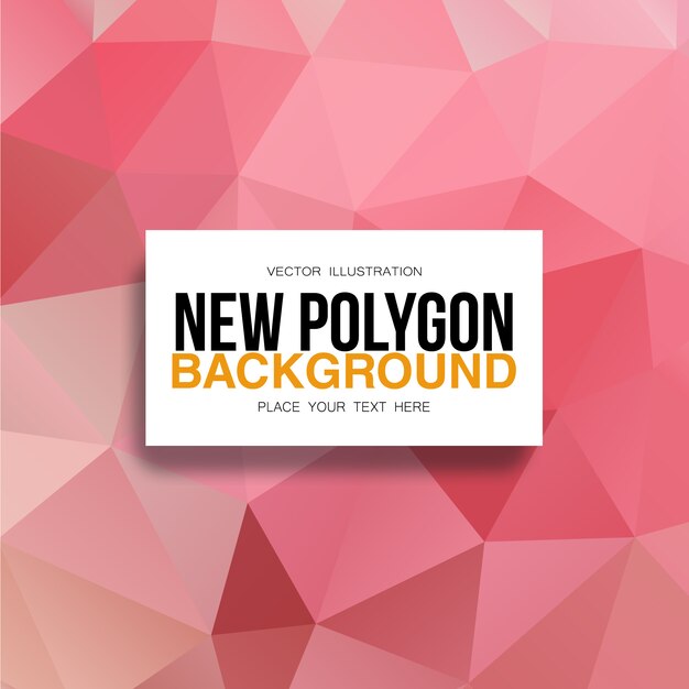 Pink polygonal background | Free Vector