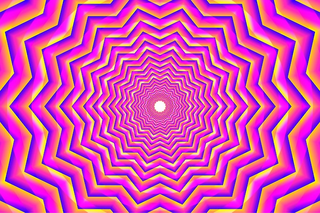 Pink psychedelic optical illusion background | Free Vector