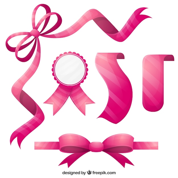 Download Pink ribbon collection | Free Vector