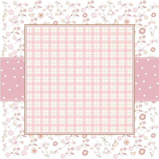 Pink romantic background with little
flowers