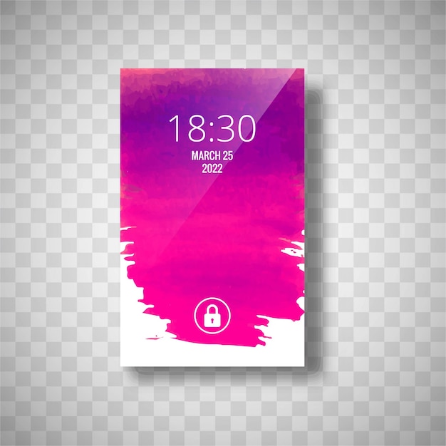 Pink smartphone wallpaper | Free Vector
