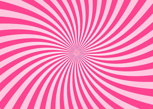 Premium Vector | Pink swirl sunburst background