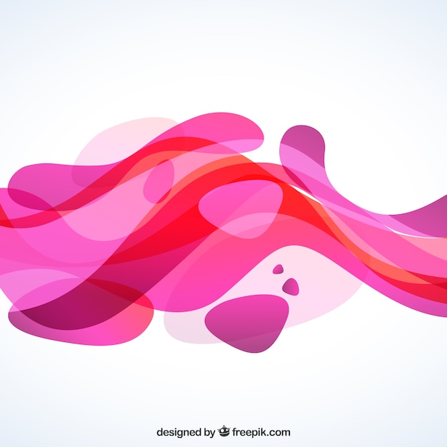 Pink Waves Background In Abstract Style Vector Premium Download