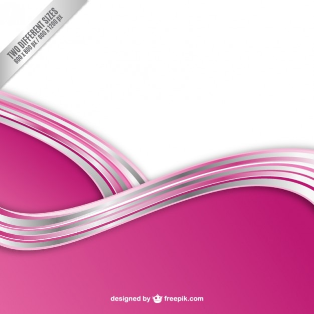 Premium Vector | Pink waves background