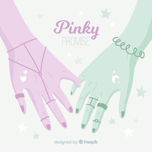 Download Pinky promise background | Free Vector