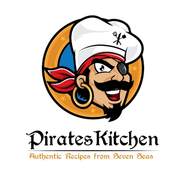 Download Free Pirate Chef Cartoon Logo Mascot Premium Vector Use our free logo maker to create a logo and build your brand. Put your logo on business cards, promotional products, or your website for brand visibility.