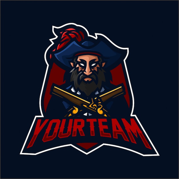 Download Free Pirate Esport Gaming Mascot Logo Template Premium Vector Use our free logo maker to create a logo and build your brand. Put your logo on business cards, promotional products, or your website for brand visibility.