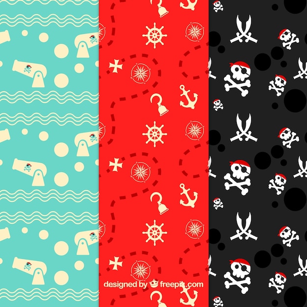 Free Vector Pirate pattern background