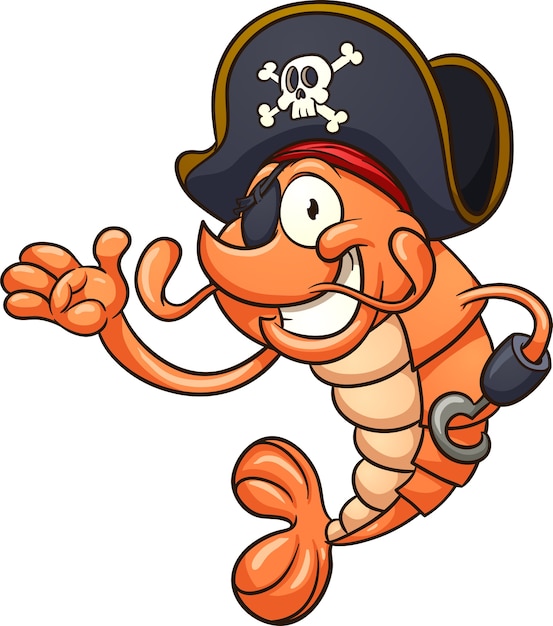 Download Pirate shrimp Vector | Premium Download