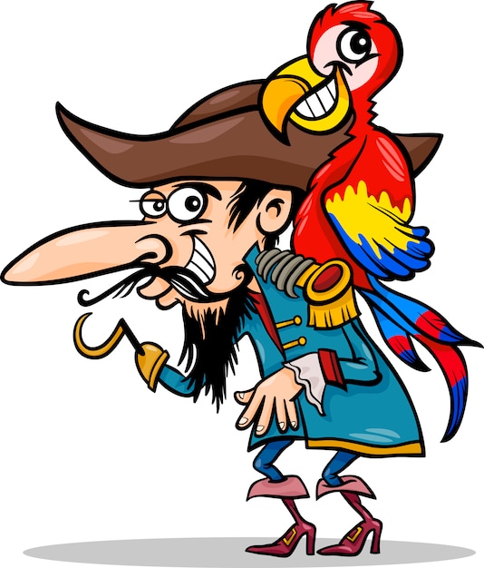 Best Ideas For Coloring Cartoon Pirate Parrot