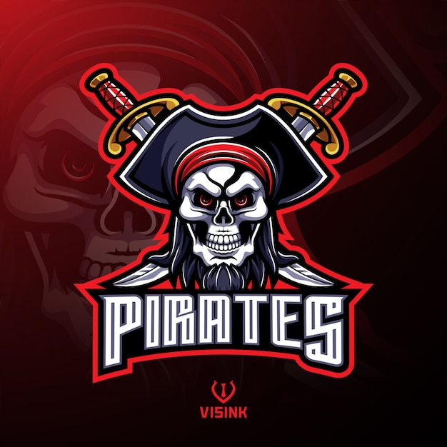 Download Free Pirates Skull Mascot Logo Design Premium Vector Use our free logo maker to create a logo and build your brand. Put your logo on business cards, promotional products, or your website for brand visibility.