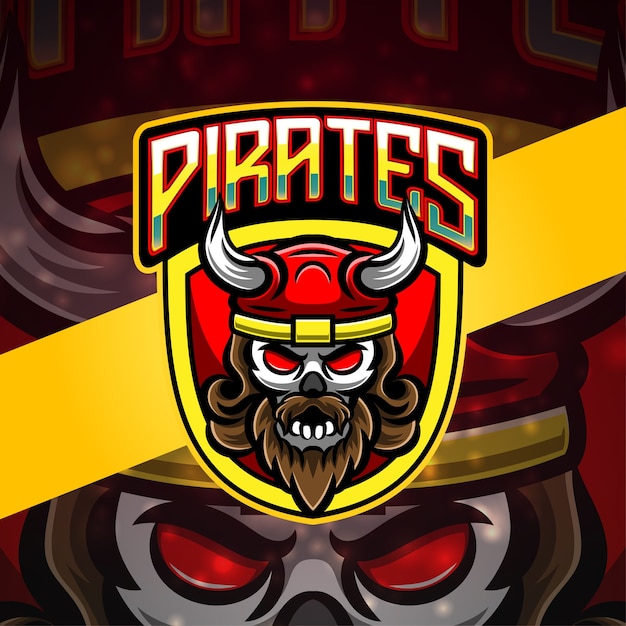 Premium Vector | Pirates sport mascot logo design