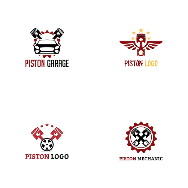 Download Free Piston Logo Design Premium Vector Use our free logo maker to create a logo and build your brand. Put your logo on business cards, promotional products, or your website for brand visibility.