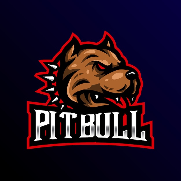 Download Free Pitbull Mascot Logo Esport Gaming Illustration Premium Vector Use our free logo maker to create a logo and build your brand. Put your logo on business cards, promotional products, or your website for brand visibility.