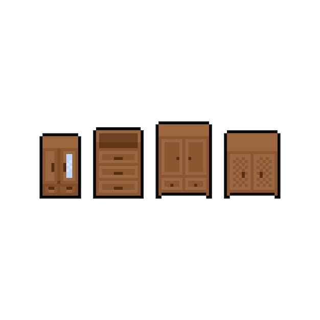 Download Free Pixel Art Cartoon Closet Icon Design Set Premium Vector Use our free logo maker to create a logo and build your brand. Put your logo on business cards, promotional products, or your website for brand visibility.