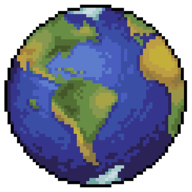 Pixel Art Planet Earth Pixel Art Background Pixel Art Pixel Drawing Images