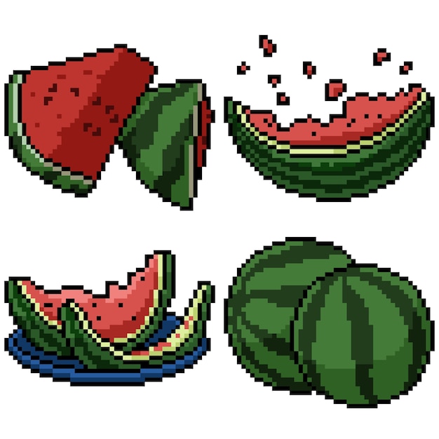 Featured image of post Food Pixel Art Watermelon You can download 768 603 of food pixel art now