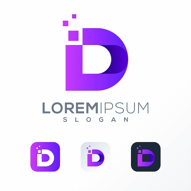 Download Free Pixel D Logo Design Ready To Use Premium Vector Use our free logo maker to create a logo and build your brand. Put your logo on business cards, promotional products, or your website for brand visibility.
