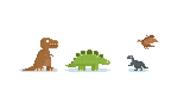 google pixel dinosaur